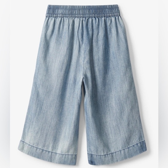 NWT Hatley Blue Wash Culottes Pants - Picture 2 of 4